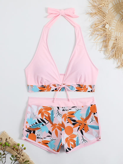 Sport-Bikinianzug mit hoher Taille für Damen