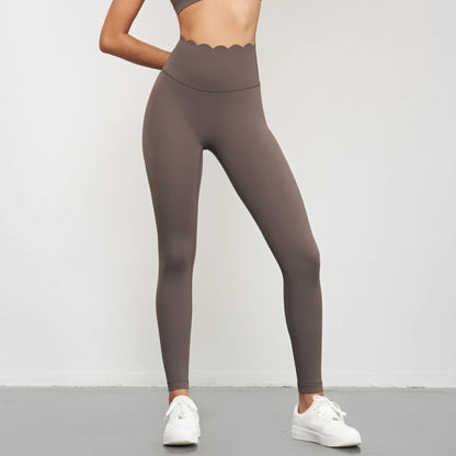 Yogahose Damen Nahtlose Lotus Arc Workout Laufleggings