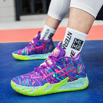 lila MB.03 Herren- und Damen-Basketballschuhe für drinnen und draußen, stoßdämpfend und rutschfest