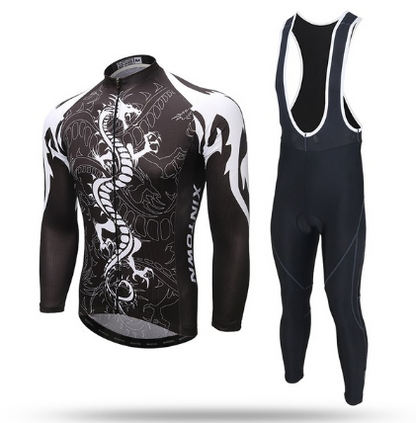 Langarm-Radsport-Set, atmungsaktives Trikot
