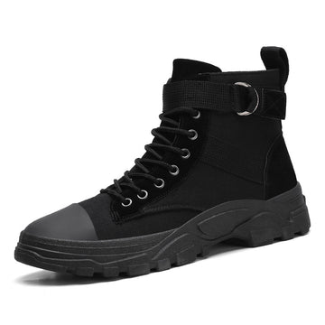Hohe Martin-Stiefel für Teenager, modische und trendige Freizeitschuhe. 