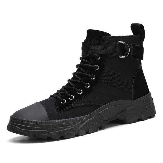 Hohe Martin-Stiefel für Teenager, modische und trendige Freizeitschuhe. 