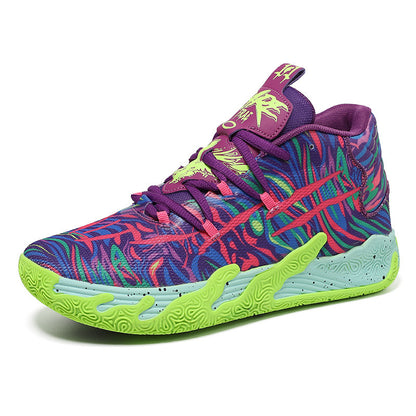 lila MB.03 Herren- und Damen-Basketballschuhe für drinnen und draußen, stoßdämpfend und rutschfest