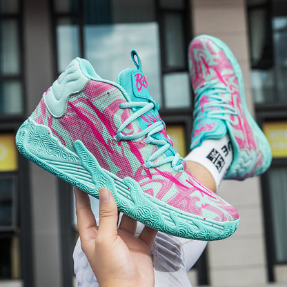 lila MB.03 Herren- und Damen-Basketballschuhe für drinnen und draußen, stoßdämpfend und rutschfest