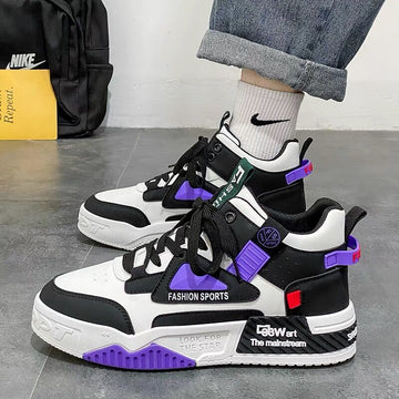Neue atmungsaktive High-Top-Schuhe für Herren im Frühling.