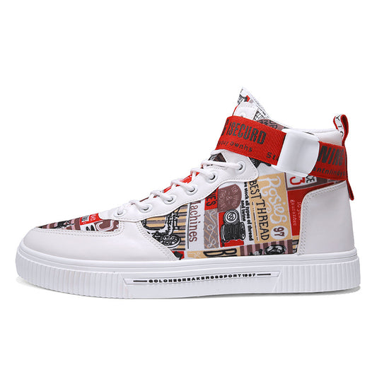 Trendige Herrenschuhe, neue High-Top-Schuhe für Teenager