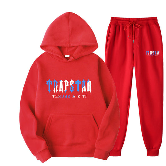 Zweiteiliges Set mit lockerem Kapuzenpullover und gebürstetem Sportanzug für Herren und Damen