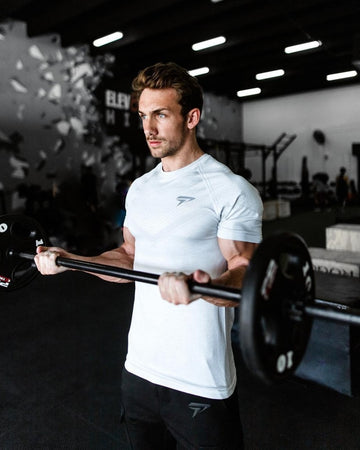 Herren Laufsport Slim Fit Kurzarm Schnelltrocknende Kleidung Milchseide Schnelltrocknendes Trainings-T-Shirt