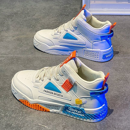 Neue atmungsaktive High-Top-Schuhe für Herren im Frühling.