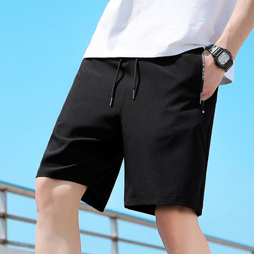 Shorts Herren New Quarter Hosen Herren Einfarbig Gerade Rohr