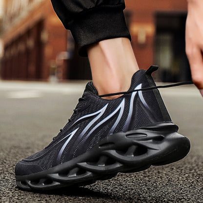 Herren-Sneaker mit Flammen-Print