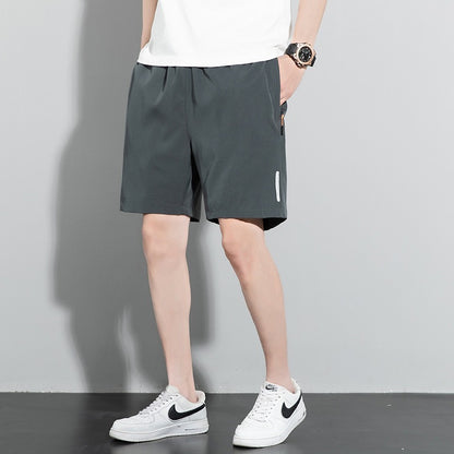 Shorts Herren New Quarter Hosen Herren Einfarbig Gerade Rohr