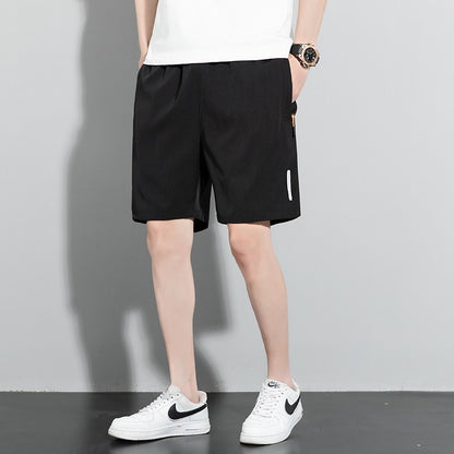 Shorts Herren New Quarter Hosen Herren Einfarbig Gerade Rohr