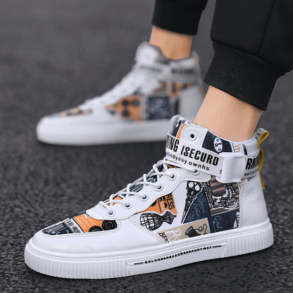 Trendige Herrenschuhe, neue High-Top-Schuhe für Teenager