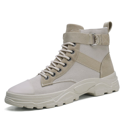 Hohe Martin-Stiefel für Teenager, modische und trendige Freizeitschuhe. 