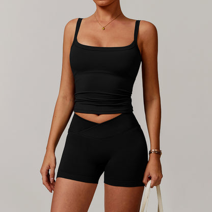 Schulterfreies Langarm-Yogakleid für Damen – Stylische &amp; sportliche Passform