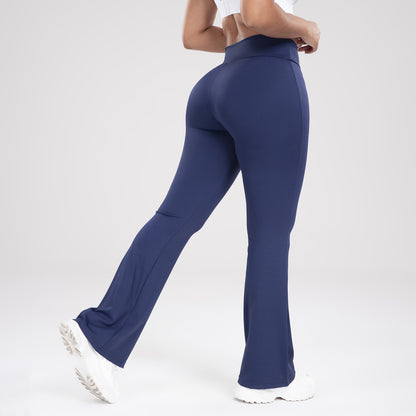 Lässige Bell-Bottom-Yogahose mit Taillenbund für draußen, schlankmachend und stilvoll