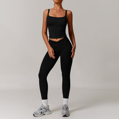 Schulterfreies Langarm-Yogakleid für Damen – Stylische &amp; sportliche Passform