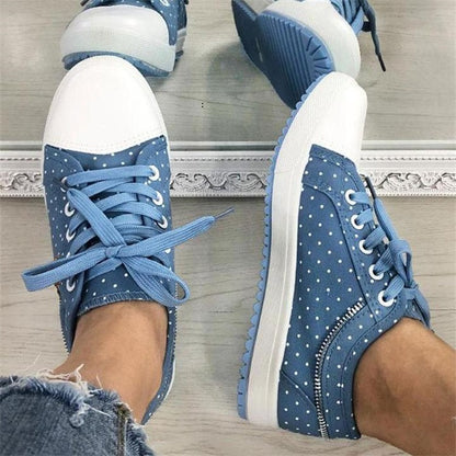 Mesh-Studenten, einfarbig, hohl, lässig, flache Segeltuchschuhe.